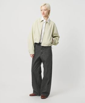 H BEAUTY&YOUTH/＜H＞12oz デニム スタッズ パンツ/デニムパンツ