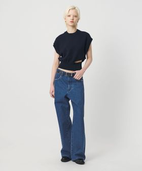 H BEAUTY&YOUTH/＜H＞12oz デニム スタッズ パンツ/デニムパンツ