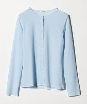 BEAUTY&YOUTH/リングボタン チュール カーディガン ウォッシャブル 接触冷感/カーディガン / ボレロ