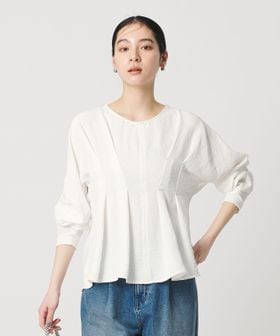 BEAUTY&YOUTH/【WEB限定】ウエストタック ペプラムプルオーバー ウォッシャブル/Tシャツ / カットソー