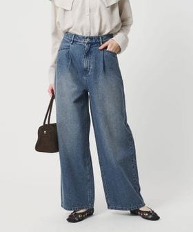 BEAUTY&YOUTH/【WEB限定】タックワイド デニムパンツ/デニムパンツ