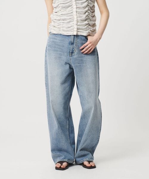 BEAUTY&YOUTH/ワイド ルーズ デニムパンツ/デニムパンツ