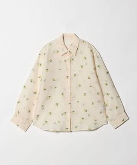 BEAUTY&YOUTH/フラワーモチーフ ジャガード シャツ ウォッシャブル/シャツ / ブラウス