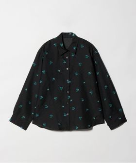 BEAUTY&YOUTH/フラワーモチーフ ジャガード シャツ ウォッシャブル/シャツ / ブラウス