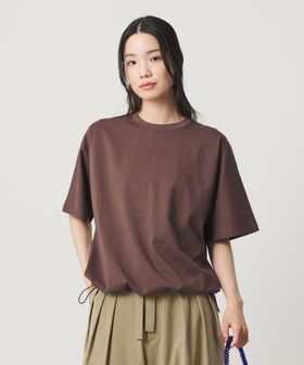 BEAUTY&YOUTH/ヘム ドローストリング 5分袖 Tシャツ/Tシャツ / カットソー