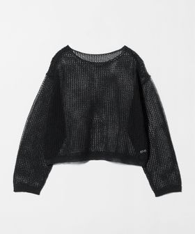 BEAUTY&YOUTH/ペーパー メッシュ ショート ワイド ニットプルオーバー ウォッシャブル/ニット / セーター