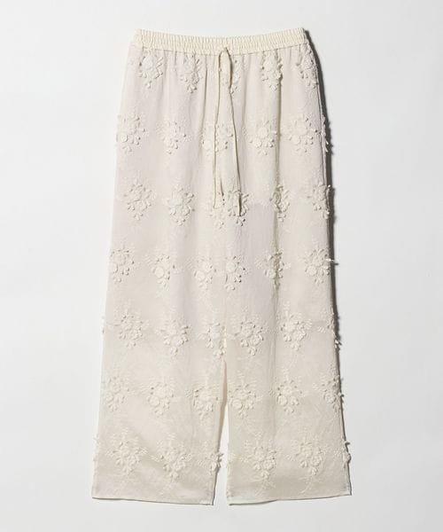 BEAUTY&YOUTH/セルロースナイロン エンブロイダリー イージーパンツ/その他パンツ