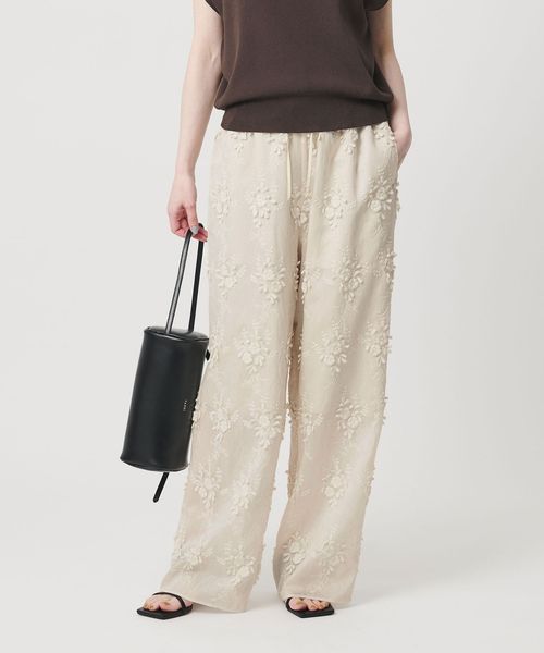 BEAUTY&YOUTH/セルロースナイロン エンブロイダリー イージーパンツ/その他パンツ