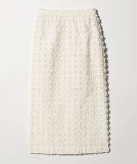 BEAUTY&YOUTH/スクエア フリンジ ジャガード スカート/ミモレ / ロング