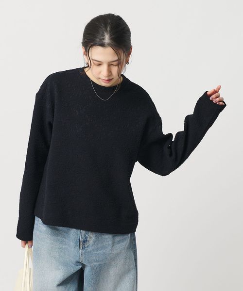 BEAUTY&YOUTH/ジャガード クルーネック プルオーバー/Tシャツ / カットソー