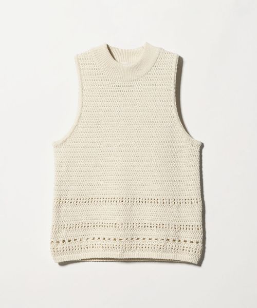 AMOMENTO/＜AMOMENTO＞CROCHET KNIT VEST/ベスト/ベスト