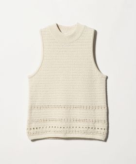 AMOMENTO/＜AMOMENTO＞CROCHET KNIT VEST/ベスト/ベスト