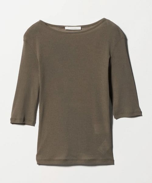 AMOMENTO/＜AMOMENTO＞ROUND SHORT SLEEVE T―SHIRT/Tシャツ/Tシャツ / カットソー