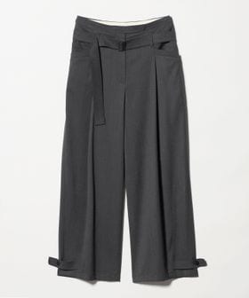 LOW CLASSIC/＜LOW CLASSIC＞ダブルウエスト ワイドパンツ/その他パンツ
