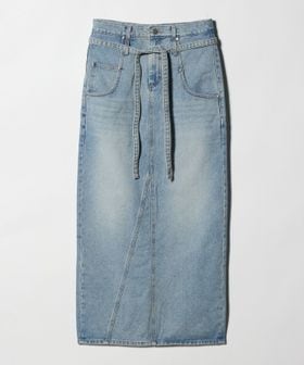 LOW CLASSIC/＜LOW CLASSIC＞ベルテッド デニム タイトスカート/ミモレ / ロング