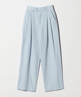 BEAUTY&YOUTH/麻ブレンド バックゴム タック ワイドパンツ/イージーパンツ