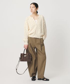 BEAUTY&YOUTH/【WEB限定 Wardrobe DAILY MINIMAL】レース ジップカーディガン ウォッシャブル/カーディガン / ボレロ