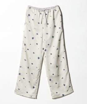 BEAUTY&YOUTH/フラワー エンブロイダリー ドローストリング パンツ ウォッシャブル/イージーパンツ