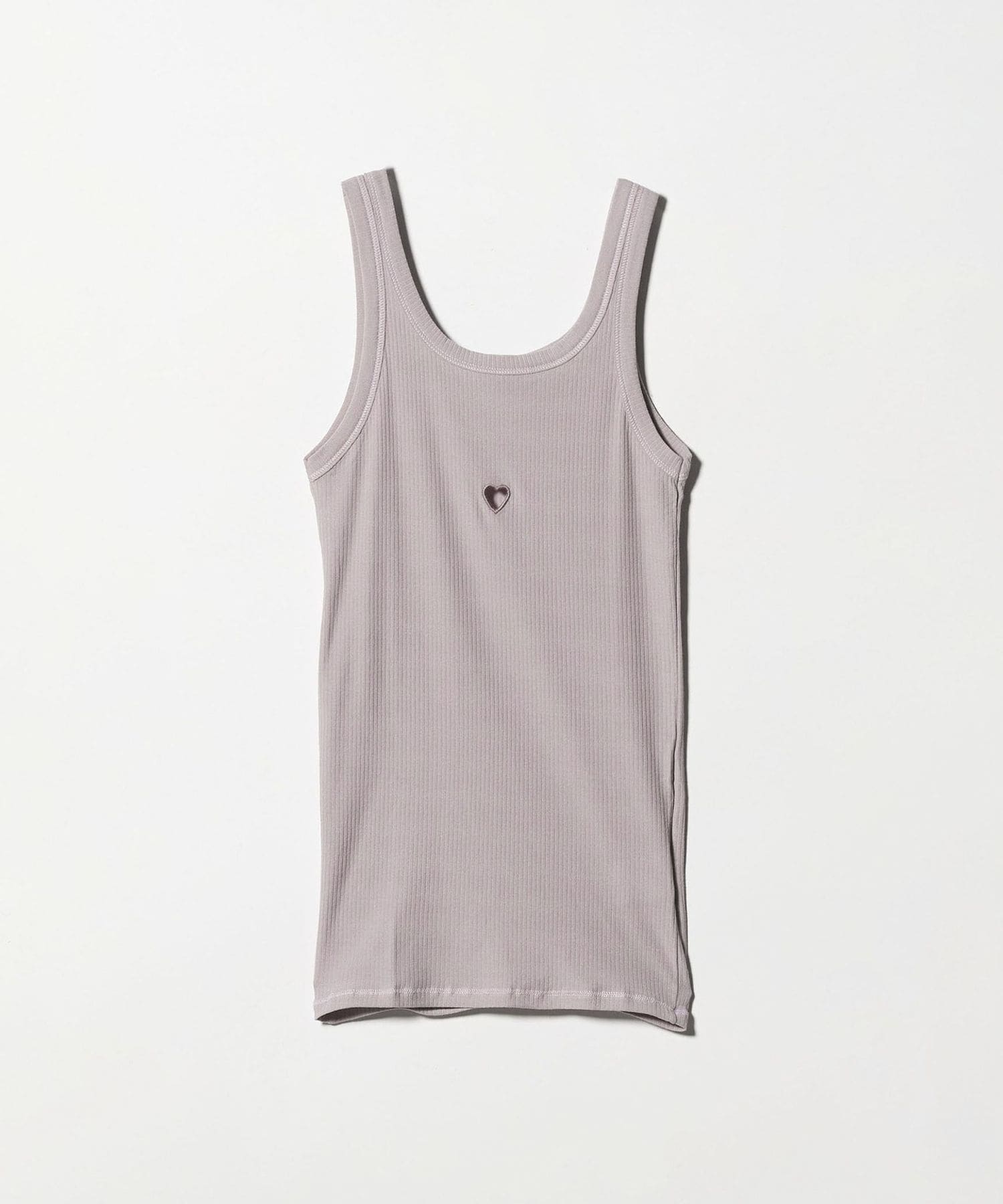 LGB Naked Heart グレー タンクトップ BASERANGE＞HEART―SHAPED CUTOUT TANK TOP/タンクトップ