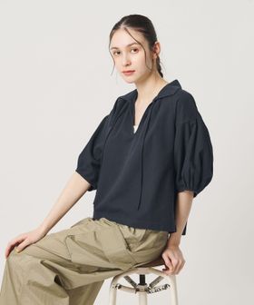 BEAUTY&YOUTH/コットン麻 スキッパー チュニック ウォッシャブル/その他トップス