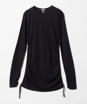 H BEAUTY&YOUTH/＜H＞レーヨンコットン シャーリング ロングスリーブ/Tシャツ / カットソー