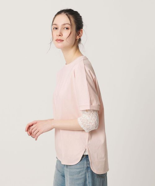 BEAUTY&YOUTH/コットン天竺 ラウンドヘム Tシャツ/Tシャツ / カットソー