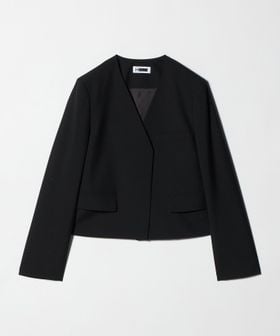 H BEAUTY&YOUTH/＜Ｈ＞トロピカルクロス Vネック ジャケット/ノーカラージャケット