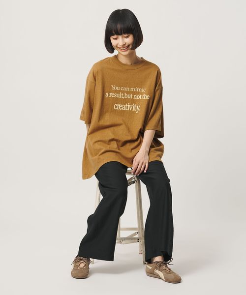 AMERICANA/【別注】＜Americana＞プリント ビッグTシャツ/Tシャツ / カットソー