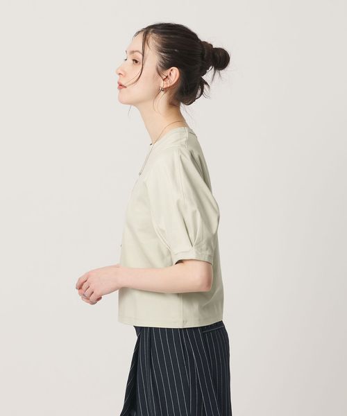 BEAUTY&YOUTH/コットンスムース タック ショートスリーブ プルオーバー/Tシャツ / カットソー