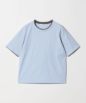 BEAUTY&YOUTH/麻コットン レイヤード クルーネック Tシャツ/Tシャツ / カットソー