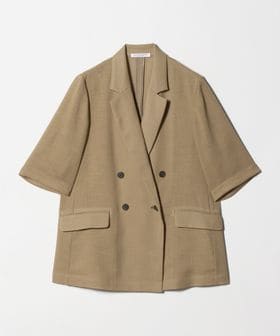 BEAUTY&YOUTH/ポリエステル メッシュ ハーフスリーブ ジャケット ウォッシャブル/テーラードジャケット