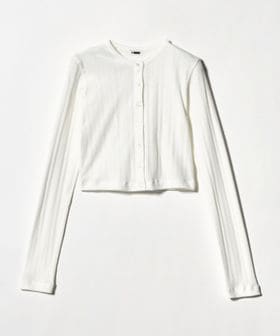 H BEAUTY&YOUTH/＜H＞パターンメッシュ カーディガン/カーディガン / ボレロ