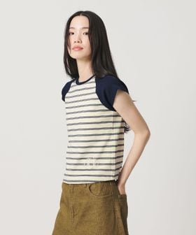 Girls Department Club/＜Girls Department Club＞ボーダー ダブルバインダー Tシャツ/Tシャツ / カットソー