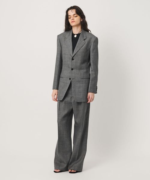 BOWTE/＜BOWTE × H＞SHARK SKIN CHECK SHAPE TAILORED JACKET/ジャケット/テーラードジャケット