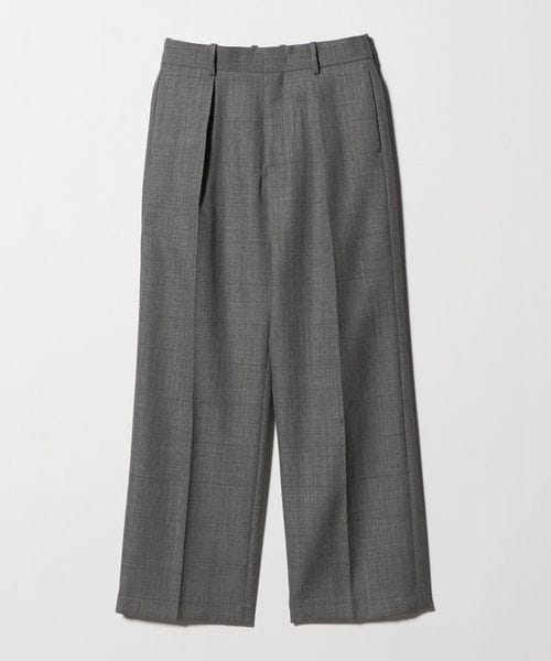 BOWTE/＜BOWTE × H＞SHARK SKIN CHECK TUCK WIDE PANTS/パンツ/スラックス