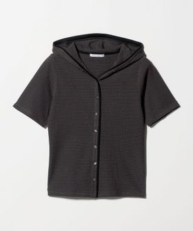 BEAUTY&YOUTH/ボーダー＆ソリッド フード カーディガン/カーディガン / ボレロ