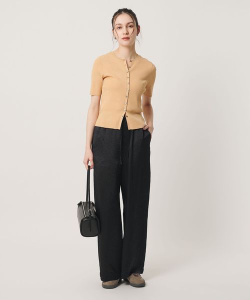 BEAUTY&YOUTH/アセテートサテン ワイド イージーパンツ ウォッシャブル/イージーパンツ