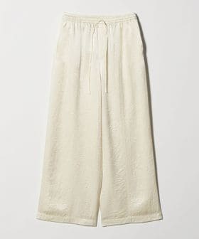 BEAUTY&YOUTH/アセテートサテン ワイド イージーパンツ ウォッシャブル/オフホワイト/イージーパンツ