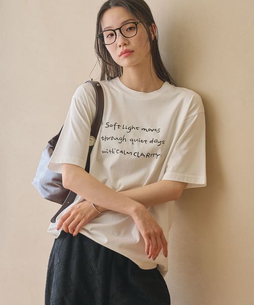 BEAUTY&YOUTH/【WEB限定】ロゴプリント Tシャツ/Tシャツ / カットソー