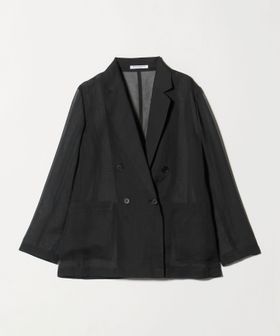 BEAUTY&YOUTH/ポリエステル シアー ダブルジャケット ウォッシャブル/テーラードジャケット