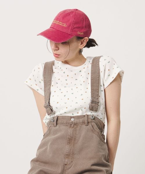 BEAUTY&YOUTH/フラワー ワッフル ショートスリーブTシャツ/Tシャツ / カットソー