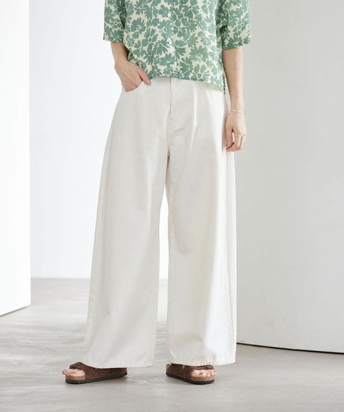 BEAUTY&YOUTH/ライトオンス ワイド デニムパンツ/デニムパンツ