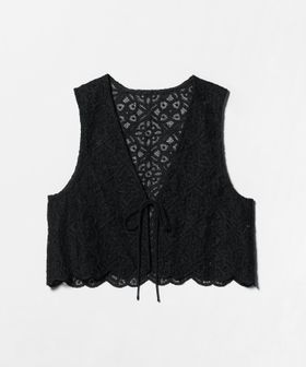 BEAUTY&YOUTH/コードレース ショートベスト/ベスト
