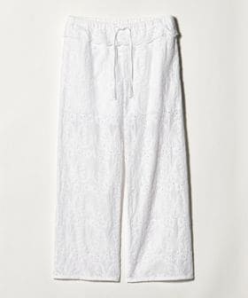 H BEAUTY&YOUTH/＜H＞エンブロイダリーレース イージーワイドパンツ/イージーパンツ