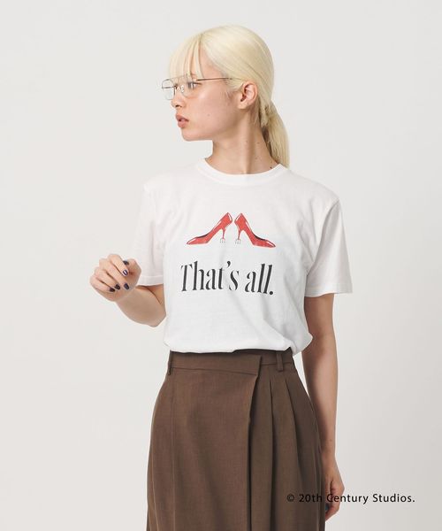 BEAUTY&YOUTH/【別注】＜プラダを着た悪魔2＞ シアー プリント Tシャツ/Tシャツ / カットソー