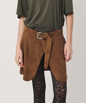 INSCRIRE/＜INSCRIRE × H＞SUEDE TRANSFORM BELT SKIRT/スカート/ミニ / ショート