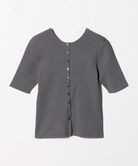 BEAUTY&YOUTH/スパンコール ハーフスリーブ ２WAYカーディガン ウォッシャブル/カーディガン / ボレロ