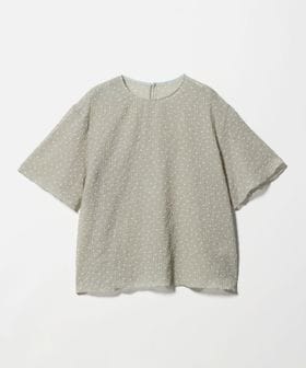 BEAUTY&YOUTH/ドットシアー ショートスリーブ ブラウス ウォッシャブル/シャツ / ブラウス