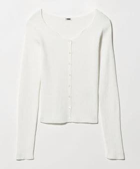 H BEAUTY&YOUTH/＜H＞TC カーブネック カーディガン/カーディガン / ボレロ