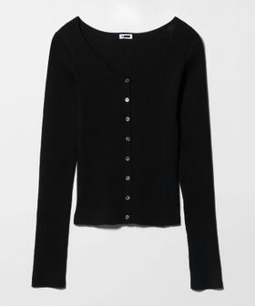 H BEAUTY&YOUTH/＜H＞TC カーブネック カーディガン/カーディガン / ボレロ